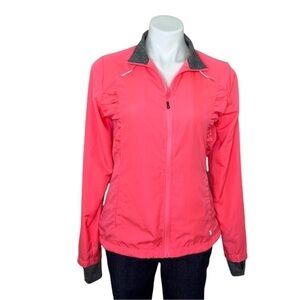MPG MONDETTA PERFORMANCE GEAR, Bright Pink Sportswear Vented Jacket, Size Small